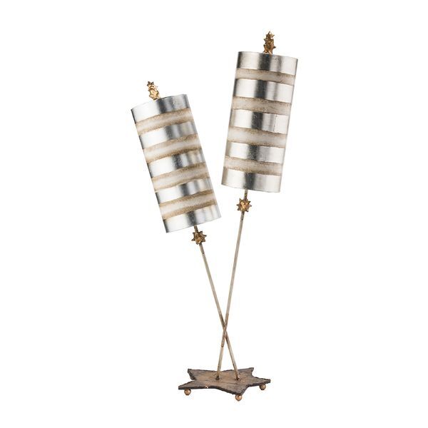 ELSTEAD NETTLE LUXE 2 LIGHT НАСТОЛНА ЛАМПА - SILVER