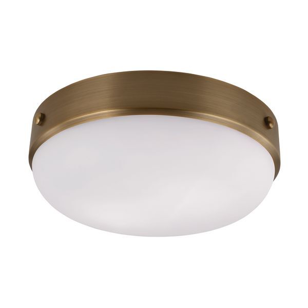 ELSTEAD CADENCE 2 LIGHT FLUSH MOUNT - DARK ANTIQUE BRASS