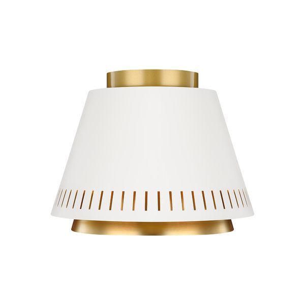 ELSTEAD CARTER 1 LIGHT FLUSH LIGHT - MATTE WHITE
