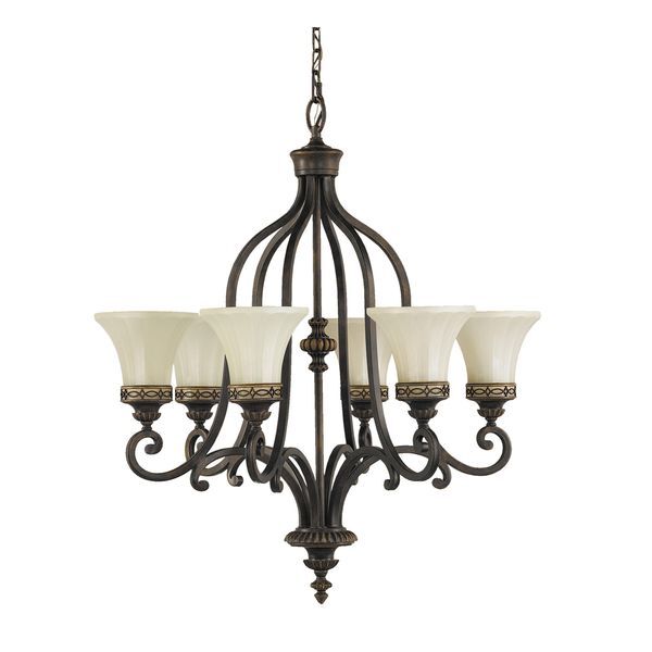 ELSTEAD DRAWING ROOM 6 LIGHT CHANDELIER