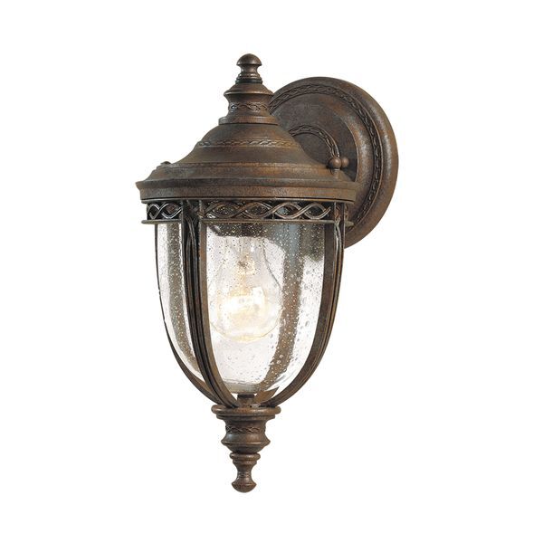 ELSTEAD ENGLISH BRIDLE 1 LIGHT SMALL WALL LANTERN - BRITISH BRONZE