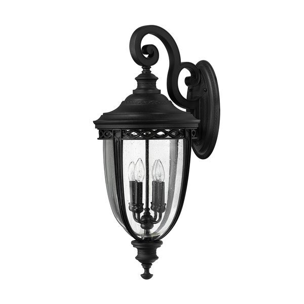 ELSTEAD ENGLISH BRIDLE 4 LIGHT X LARGE WALL LANTERN - BLACK