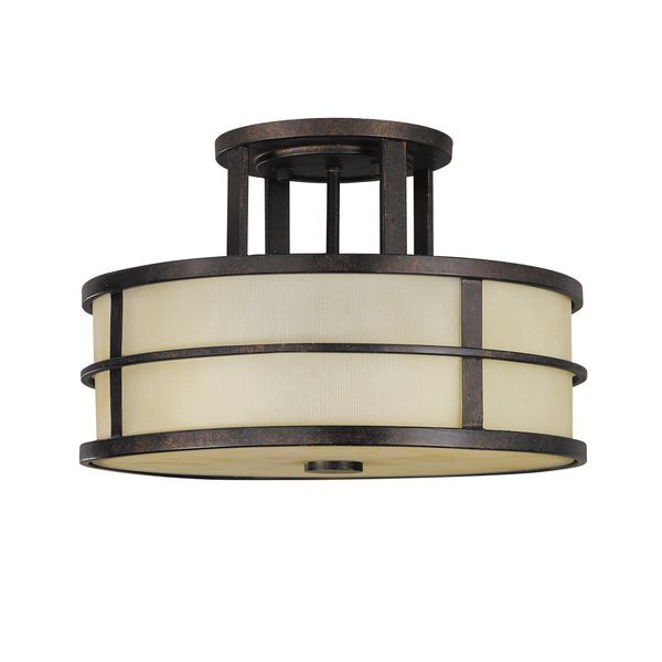 ELSTEAD FUSION 3 LIGHT SEMI-FLUSH