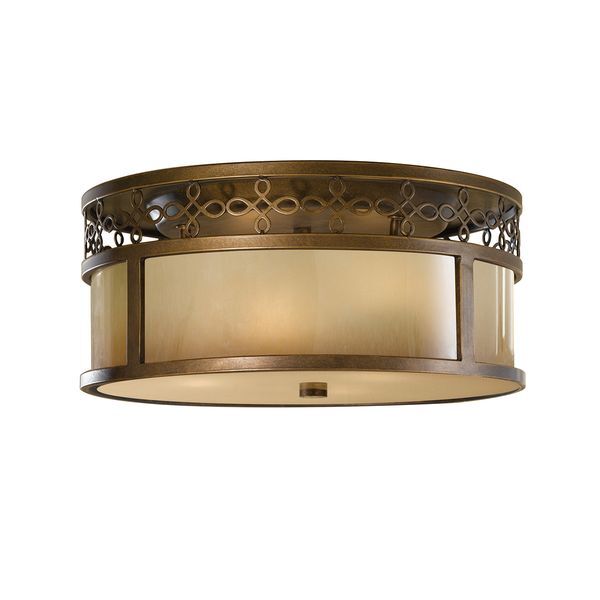 ELSTEAD JUSTINE 3 LIGHT FLUSH