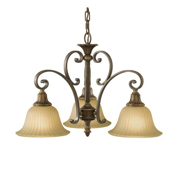 ELSTEAD KELHAM HALL 3 LIGHT DOWN LIGHT CHANDELIER