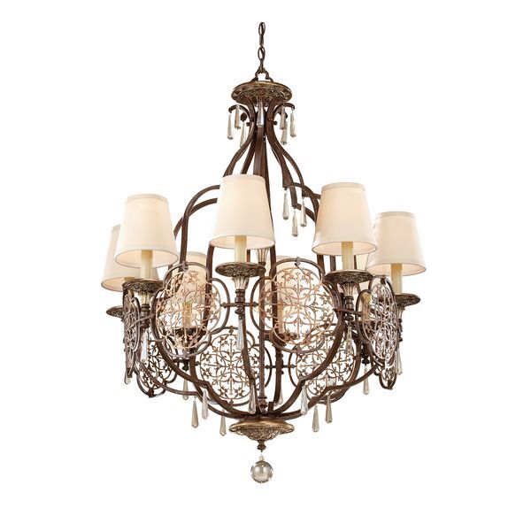 ELSTEAD MARCELLA 8 LIGHT CHANDELIER