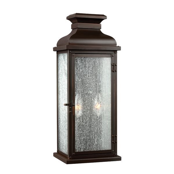 ELSTEAD PEDIMENT 2 LIGHT MEDIUM WALL LANTERN