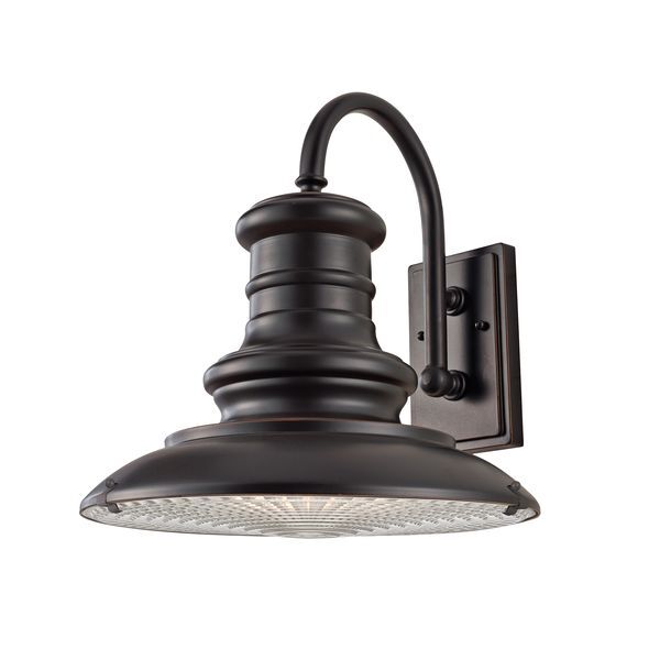 ELSTEAD REDDING STATION 1 LIGHT LARGE WALL LANTERN - RESTORATION BRONZE