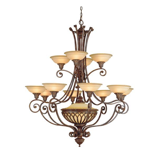 ELSTEAD STIRLING CASTLE 13 LIGHT CHANDELIER