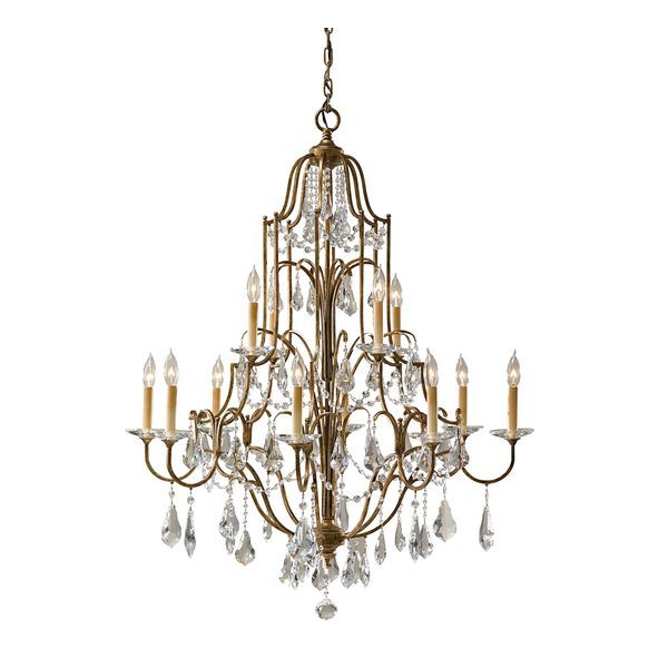 ELSTEAD VALENTINA 12 LIGHT MU LIGHTI-TIER CHANDELIER