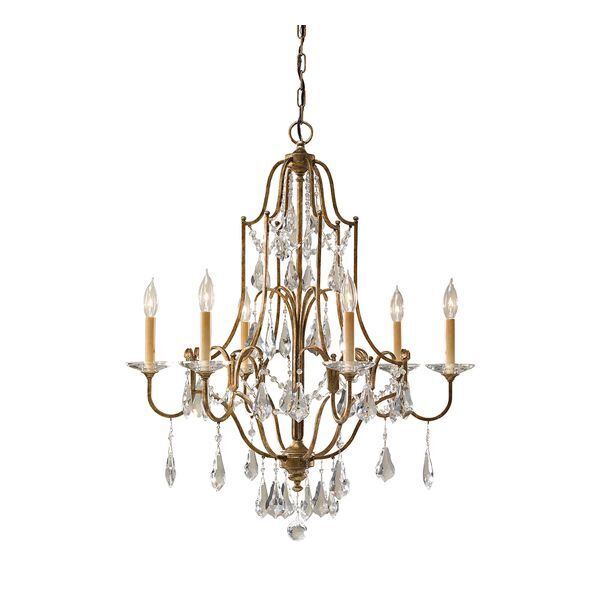 ELSTEAD VALENTINA 6 LIGHT CHANDELIER
