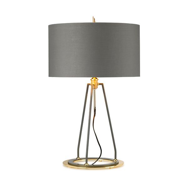 ELSTEAD FERRARA НАСТОЛНА ЛАМПА - GREY AND POLISHED GOLD