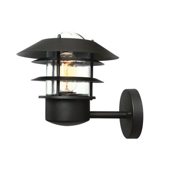 ELSTEAD HELSINGOR 1 LIGHT WALL LANTERN - BLACK