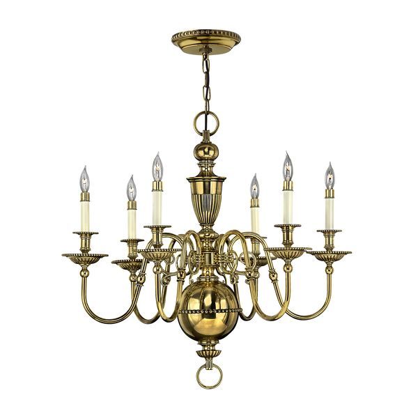 ELSTEAD CAMBRIDGE 6 LIGHT CHANDELIER