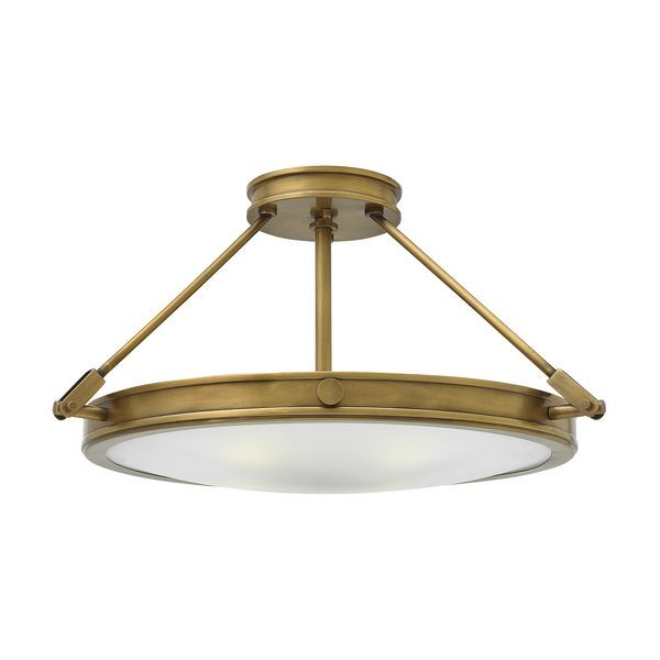 ELSTEAD COLLIER 4 LIGHT LARGE SEMI-FLUSH