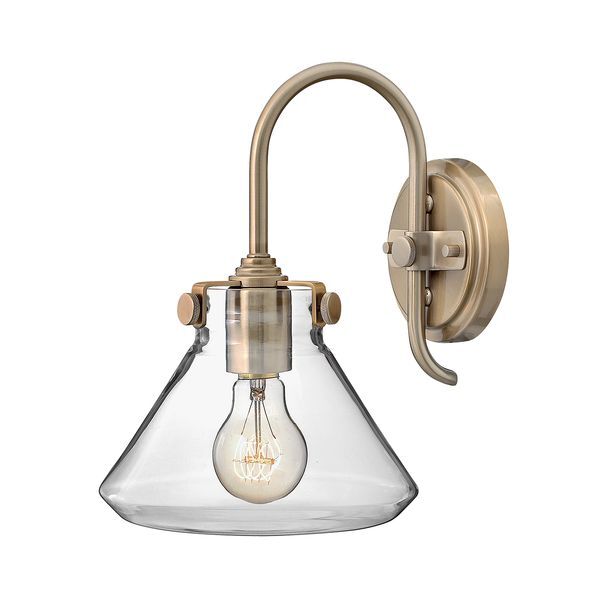 ELSTEAD CONGRESS 1 LIGHT CLEAR GLASS АПЛИК - BRUSHED CARAMEL