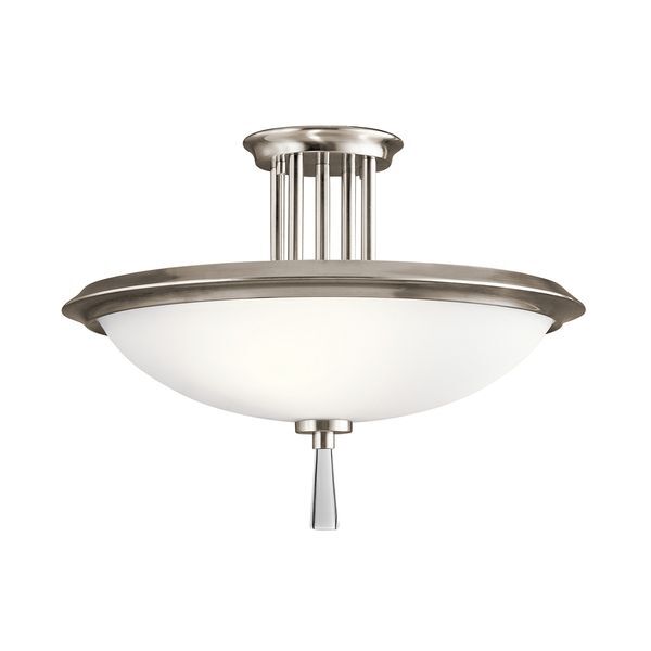ELSTEAD DREYFUS 3 LIGHT SEMI FLUSH