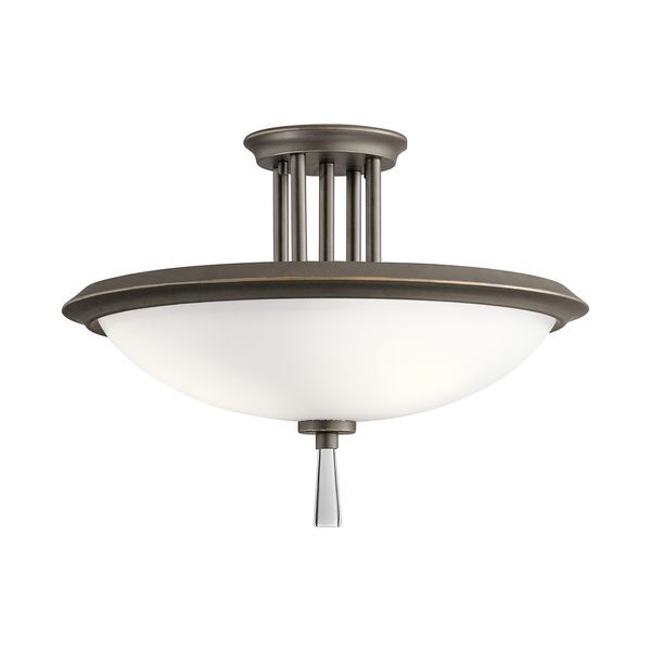 ELSTEAD DREYFUS 3 LIGHT SEMI FLUSH