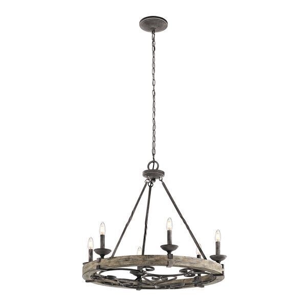 ELSTEAD TAULBEE 6 LIGHT CHANDELIER
