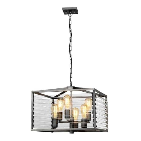 ELSTEAD ПЕНДЕЛ QN-LOUVRE-6P LOUVRE