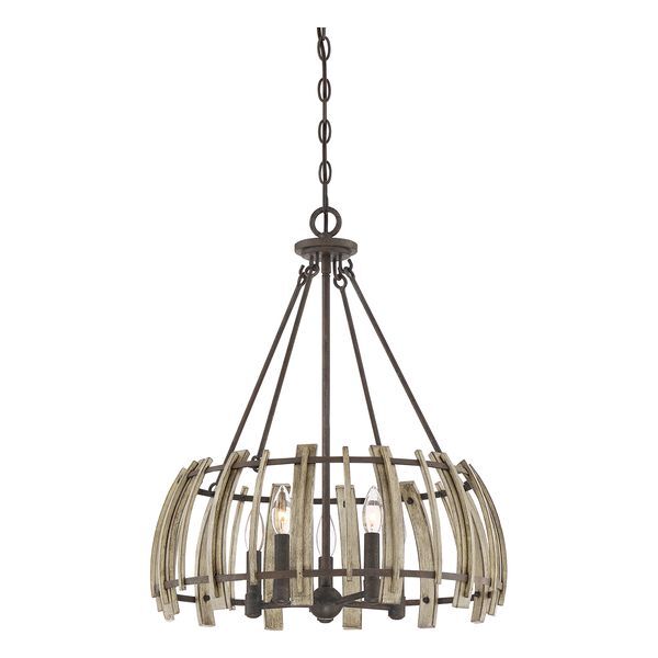 ELSTEAD WOOD HOLLOW 5 LIGHT ПЕНДЕЛ