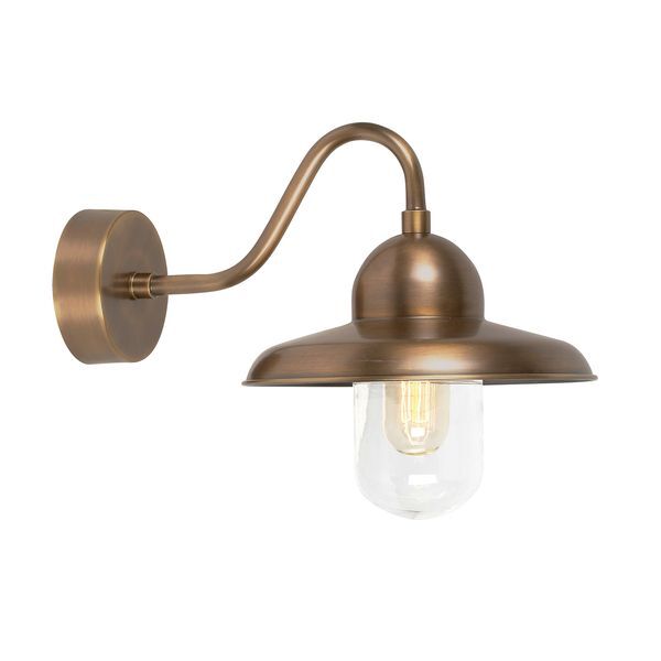 ELSTEAD SOMERTON 1 LIGHT WALL LANTERN - AGED BRASS