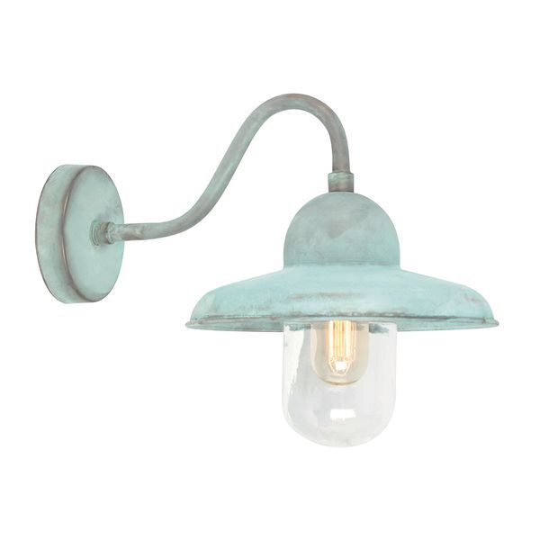 ELSTEAD SOMERTON 1 LIGHT WALL LANTERN - VERDIGRIS