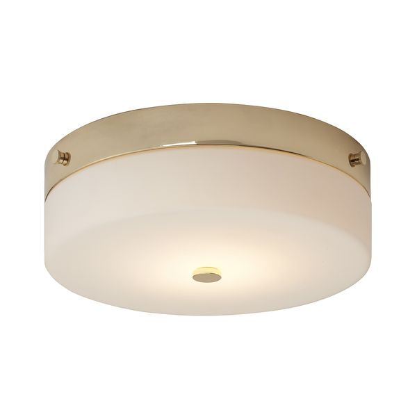 ELSTEAD TAMAR 1 LIGHT LARGE FLUSH LIGHT - POLISHED GOLD