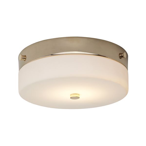 ELSTEAD TAMAR 1 LIGHT MEDIUM FLUSH LIGHT - POLISHED GOLD