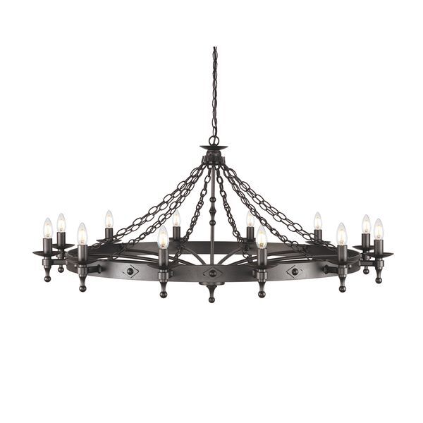 ELSTEAD WARWICK 12 LIGHT CHANDELIER