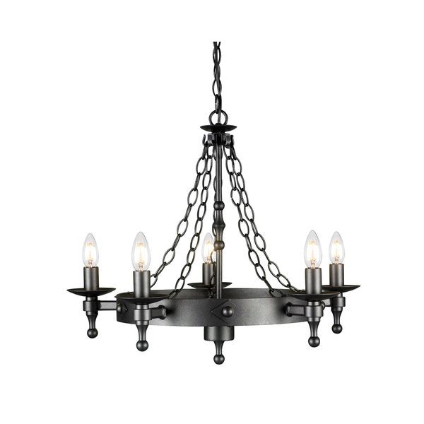 ELSTEAD WARWICK 5 LIGHT CHANDELIER