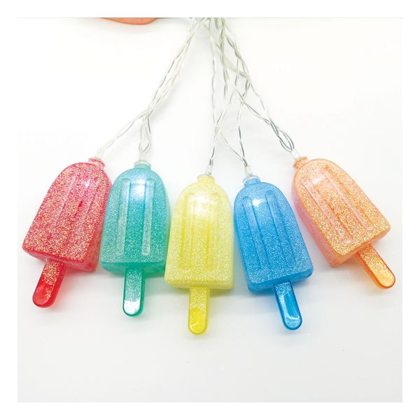 ACA LIGHTING ^ "MULTICOLOR PLASTIC ICE-CREAMS", 10LED LAMP BAT (3XAA) COLD WHITE IP20 135+30CM DIFFERENT ACA-F061021204
