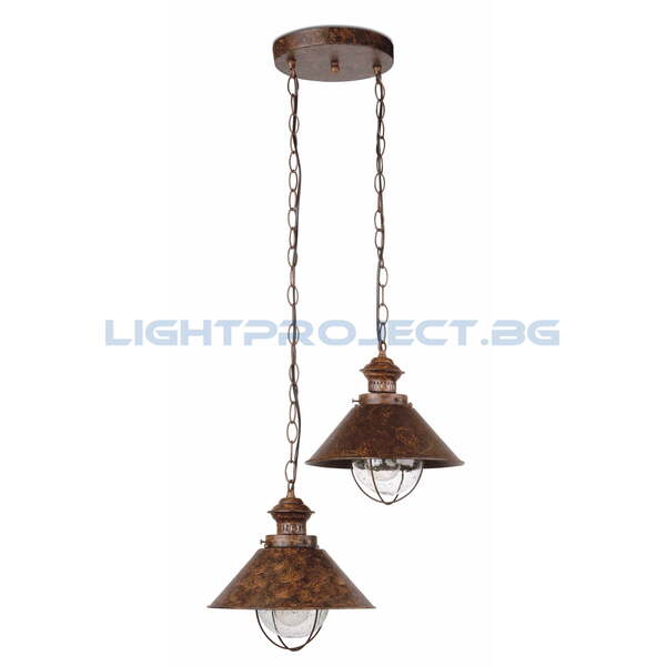 NAUTICA RUST ПЕНДЕЛ 2 X E27 12W