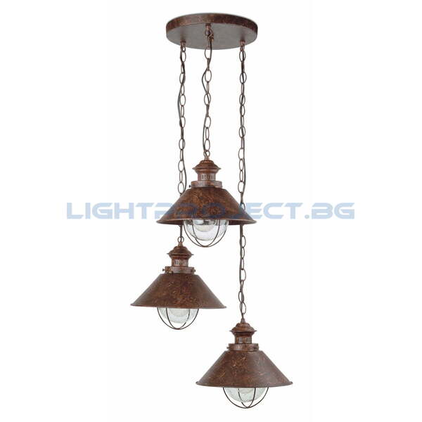 NAUTICA RUST ПЕНДЕЛ 3 X E27 11W