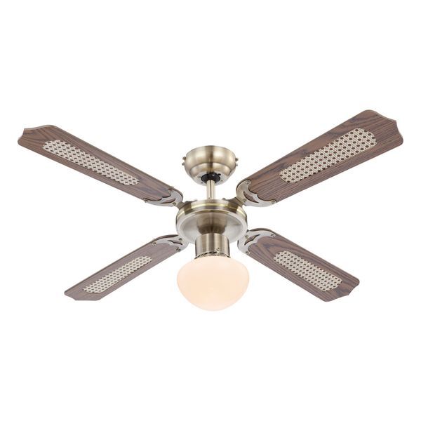GLOBO 0309 CHAMPION FAN ANTIQUE BRASS, A:1066, H:415, EXCL. 1XE27 60W 230V