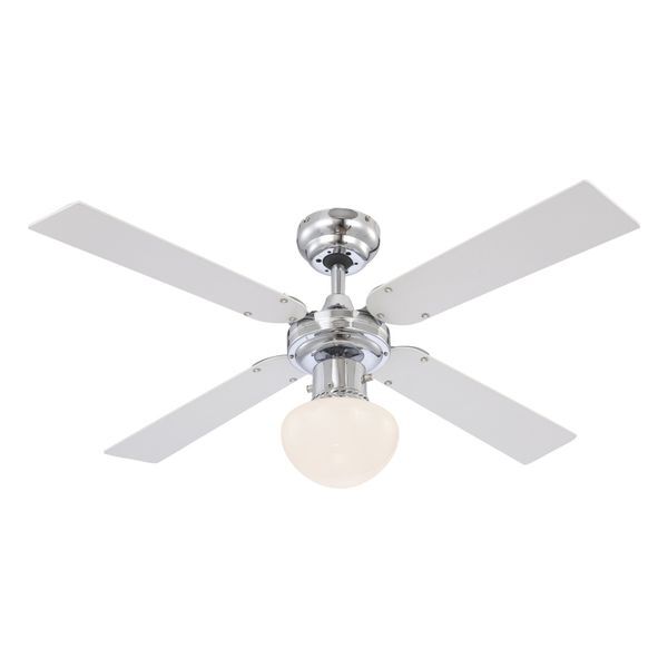 GLOBO 0330 CHAMPION FAN CHROME, A:1050, H:405, EXCL. 1XE27 60W 230V