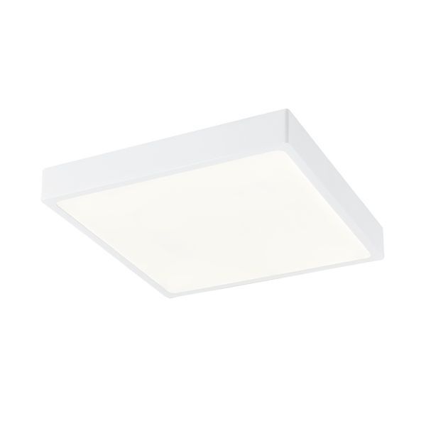 GLOBO 12365-30 ALENA ПЛАФОН ALUMINIUM DIE-CAST WHITE, ACRYLIC OPAL, SUITABLE FOR DIMMING, LXWXH:220X220X26, INCL. 1XLED 28W 230V, 3300LM SOURCE, 2520LM OUTPUT, 4000K