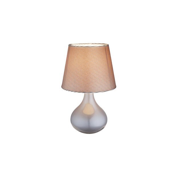 GLOBO 21651 FREEDOM НАСТОЛНА ЛАМПА CERAMICS GRAY, TEXTILE GREY, SWITCH, A:170, H:270, EXCL. 1XE14 40W 230V