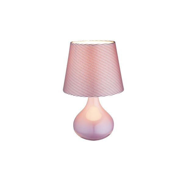 GLOBO 21652 FREEDOM НАСТОЛНА ЛАМПА CERAMICS PURPLE, TEXTILE PURPLE, SWITCH, A:170, H:270, EXCL. 1XE14 40W 230V