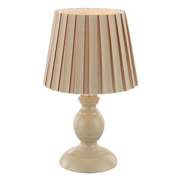 GLOBO 21690 METALIC НАСТОЛНА ЛАМПА METAL SANDY, TEXTILE SANDY, SWITCH, A:170, H:280, EXCL. 1XE14 40W 230V