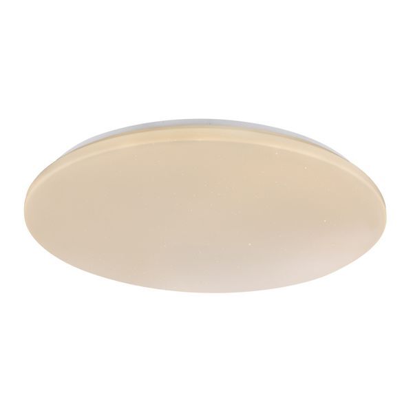 GLOBO 41338-60 PAYN ПЛАФОН METAL WHITE, ACRYLIC WHITE, SUITABLE FOR DIMMING, REMOTE CONTROL, COLOR FIXING, A:550, H:68, INCL. 1XLED 60W 230V, 5000LM SOURCE, 3800LM OUTPUT, CCT 3.000-6.500