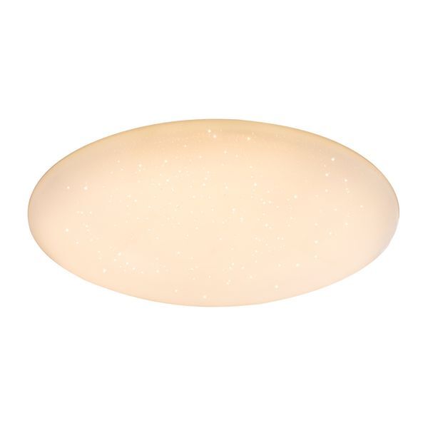 GLOBO 48383 RENA ПЛАФОН METAL WHITE, PLASTIC OPAL WHITE, SUITABLE FOR DIMMING, REMOTE CONTROL, COLOR FIXING, A:760, H:800, INCL. 1XLED 80W 230V, 6400LM SOURCE, 5200LM OUTPUT, CCT 3.000-4000-6.000