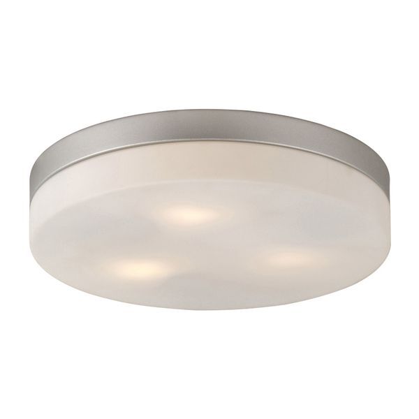 GLOBO 48403 OPAL ПЛАФОН NICKEL MATT, GLASS OPAL, A:300, H:65, EXCL. 3XE27 ILLU 40W 230V