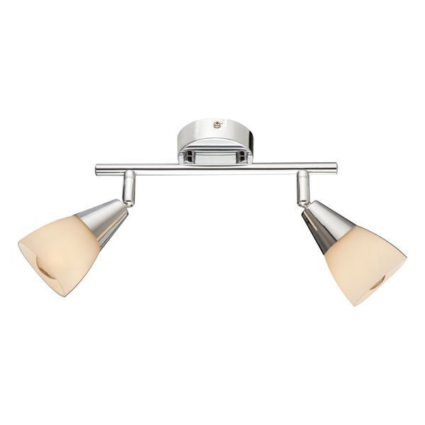GLOBO 54919-2 TADEUS СПОТLIGHT CHROME, GLASS OPAL, LXH:250X150, EXCL. 2XE14 40W 230V