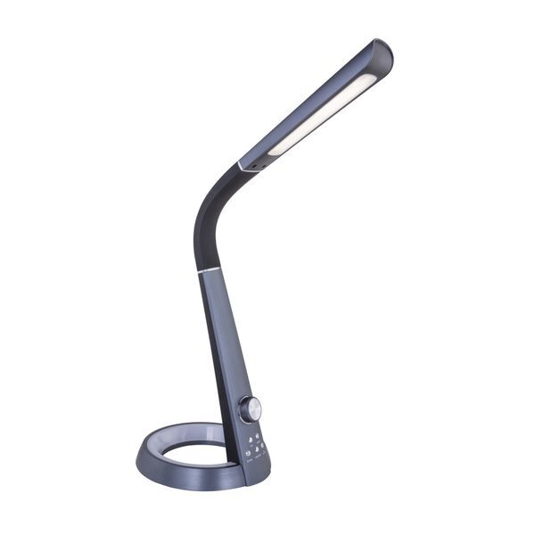 GLOBO 58376B MITTI НАСТОЛНА ЛАМПА PLASTIC BLACK, SUITABLE FOR DIMMING, COLOR CHANGE, COLOR FIXING, TOUCH ON/OFF, LXWXH:343X183X640, INCL. 1XLED 8W 230V, 450LM, 1XRGB LED 2W 12V, BUNT, CCT 3.000-4300-6.300