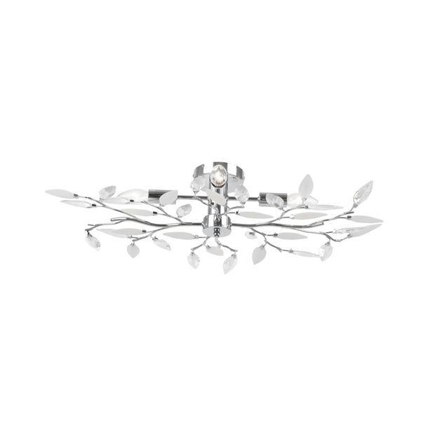 GLOBO 63160-4 VIDA ПЛАФОН CHROME, ACRYLIC CRYSTALS TRANSLUCENT SATINIZED, A:620, H:150, EXCL. 4XE14 40W 230V