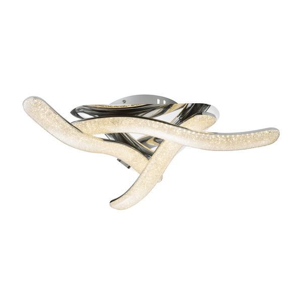 GLOBO 67833-36 NABRO ПЛАФОН CHROME, ACRYLIC, ACRYLIC CRYSTALS TRANSLUCENT, A:540, H:130, INCL. 1XLED 36W 230V, 3708LM SOURCE, 2834LM OUTPUT, 3500K