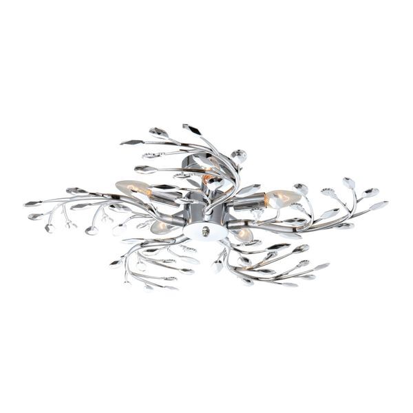 GLOBO 68546-5 FLASH ПЛАФОН CHROME, PLASTIC, A:650, H:160, EXCL. 5XE14 40W 230V