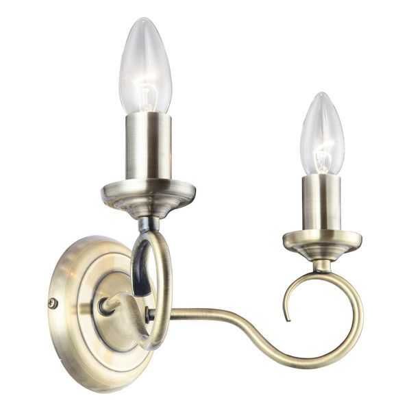 GLOBO 69003-2W TRUNCATUS АПЛИК ANTIQUE BRASS, WXH:240X170, OH:165, EXCL. 2XE14 40W 230V