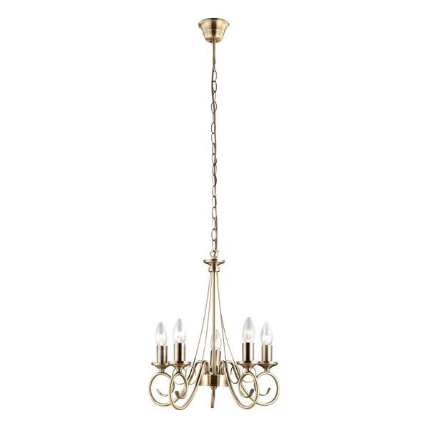 GLOBO 69003-5 TRUNCATUS ПЕНДЕЛ ANTIQUE BRASS, A:400, H:1300, EXCL. 5XE14 40W 230V